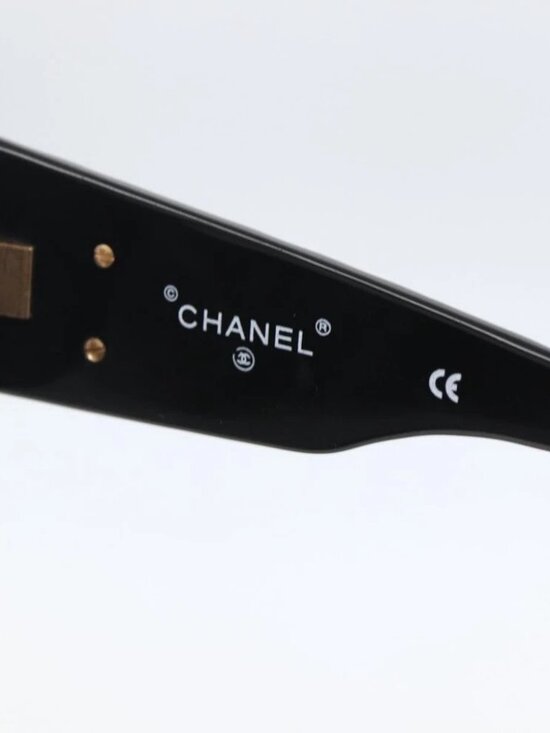 CHANEL Sunglasses plastic Black CC Auth 156144 main image 8